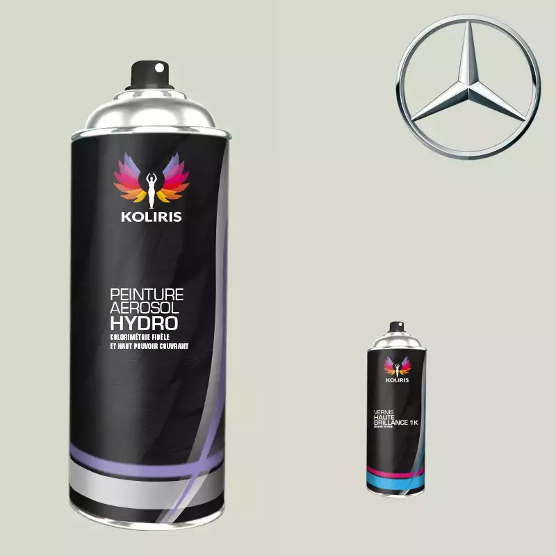 Pack 2 aérosols peinture voiture hydro Mercedes Benz 400ml