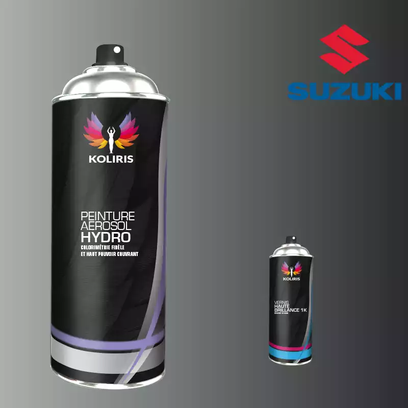 Pack 2 aérosols peinture voiture hydro Suzuki 400ml