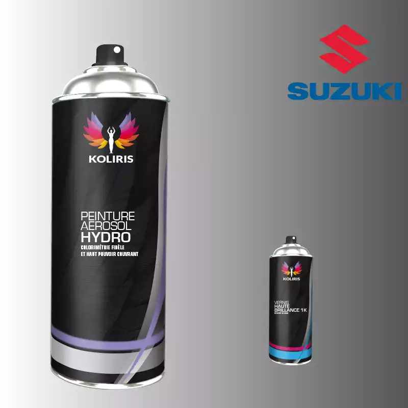 Pack 2 aérosols peinture voiture hydro Suzuki 400ml