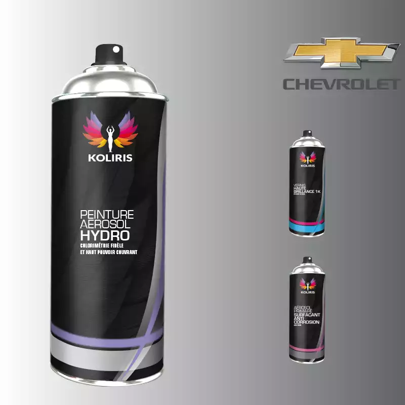 Pack 3 aérosols peinture voiture hydro Chevrolet 400ml