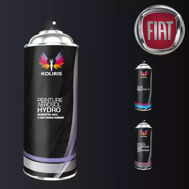 Pack 3 aérosols peinture voiture hydro Fiat 400ml