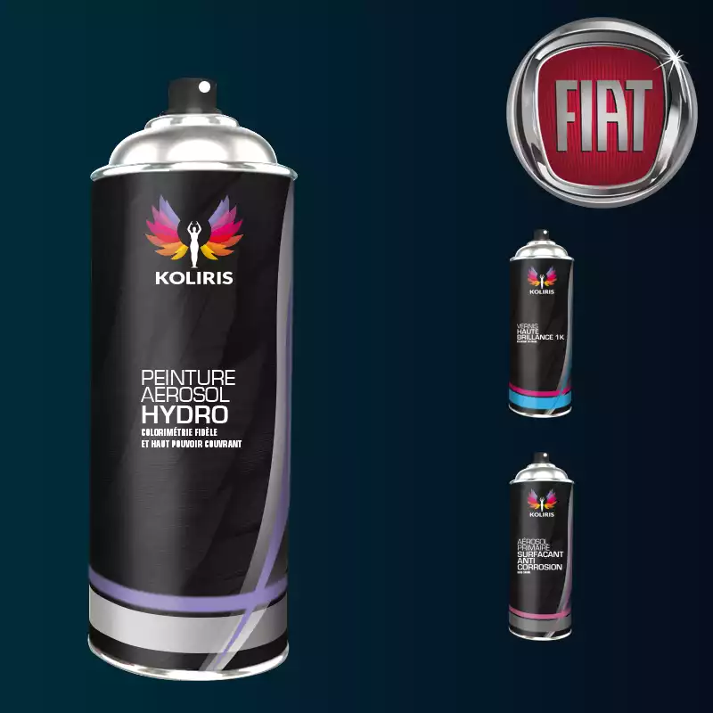Pack 3 aérosols peinture voiture hydro Fiat 400ml