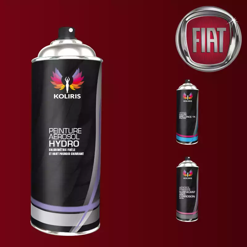 Pack 3 aérosols peinture voiture hydro Fiat 400ml