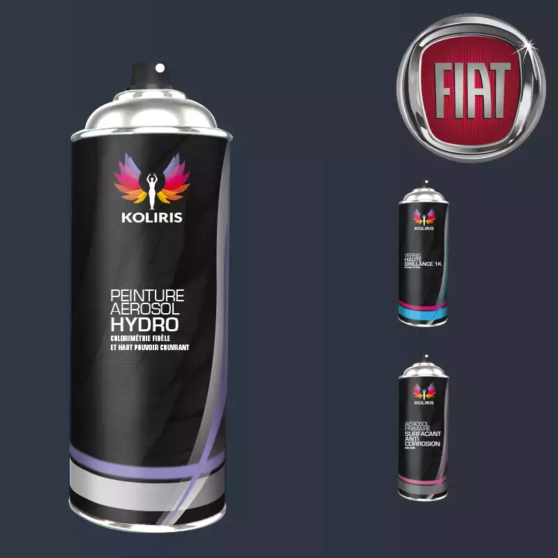 Pack 3 aérosols peinture voiture hydro Fiat 400ml