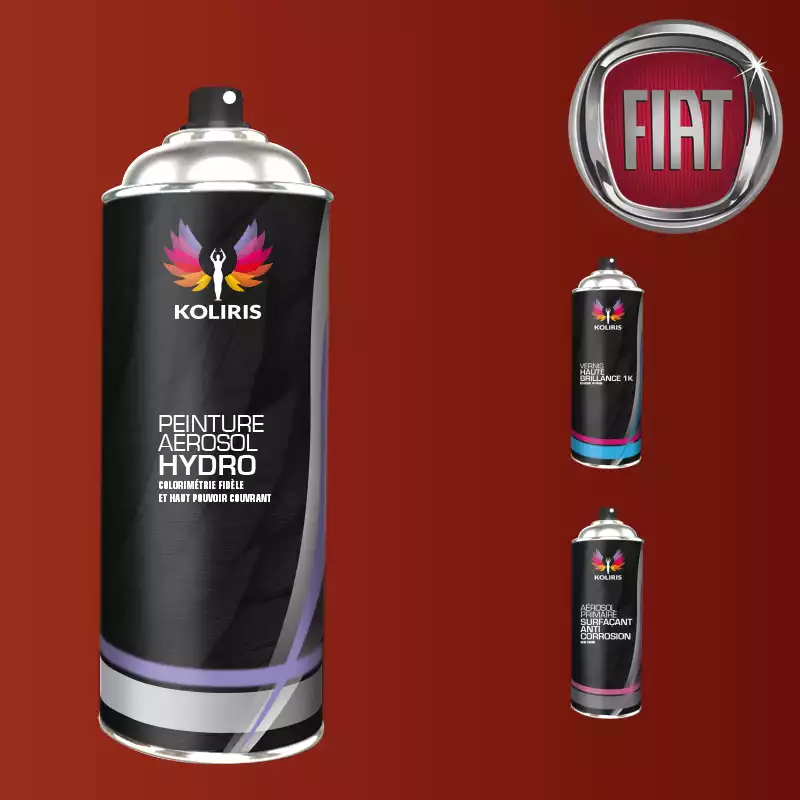 Pack 3 aérosols peinture voiture hydro Fiat 400ml