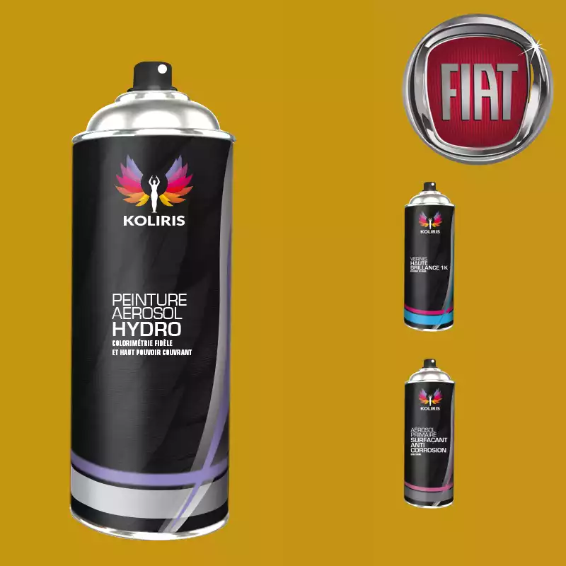 Pack 3 aérosols peinture voiture hydro Fiat 400ml