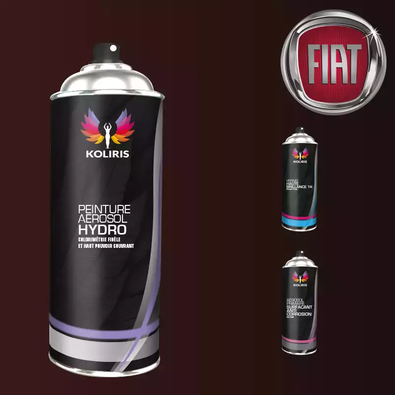 Pack 3 aérosols peinture voiture hydro Fiat 400ml