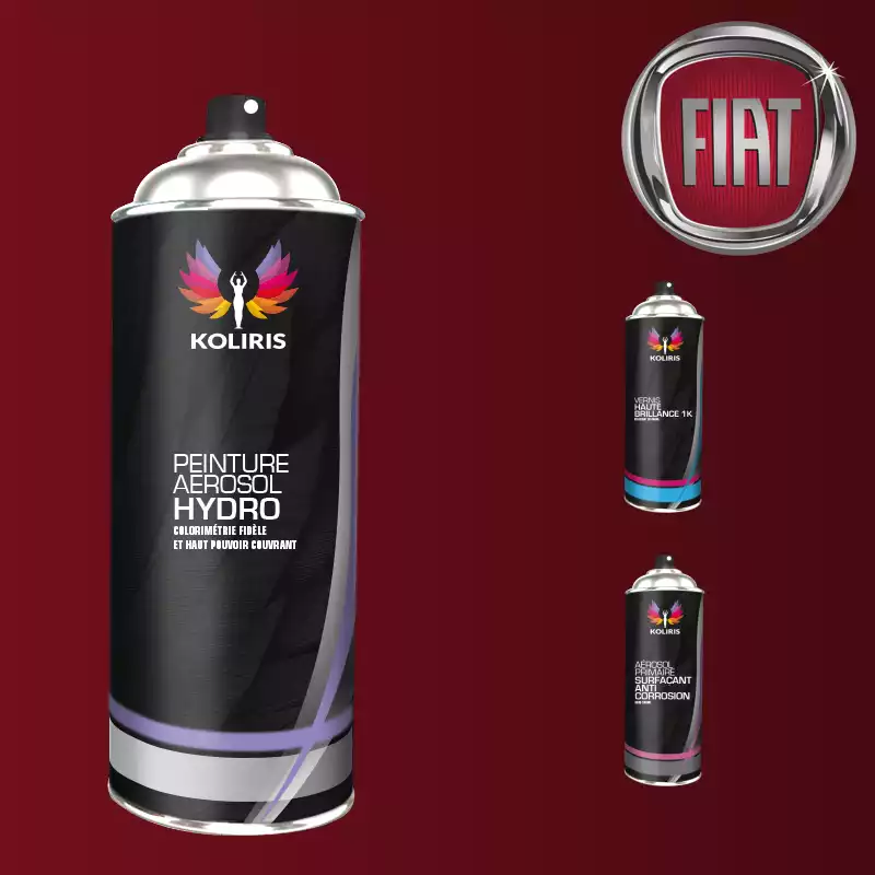 Pack 3 aérosols peinture voiture hydro Fiat 400ml