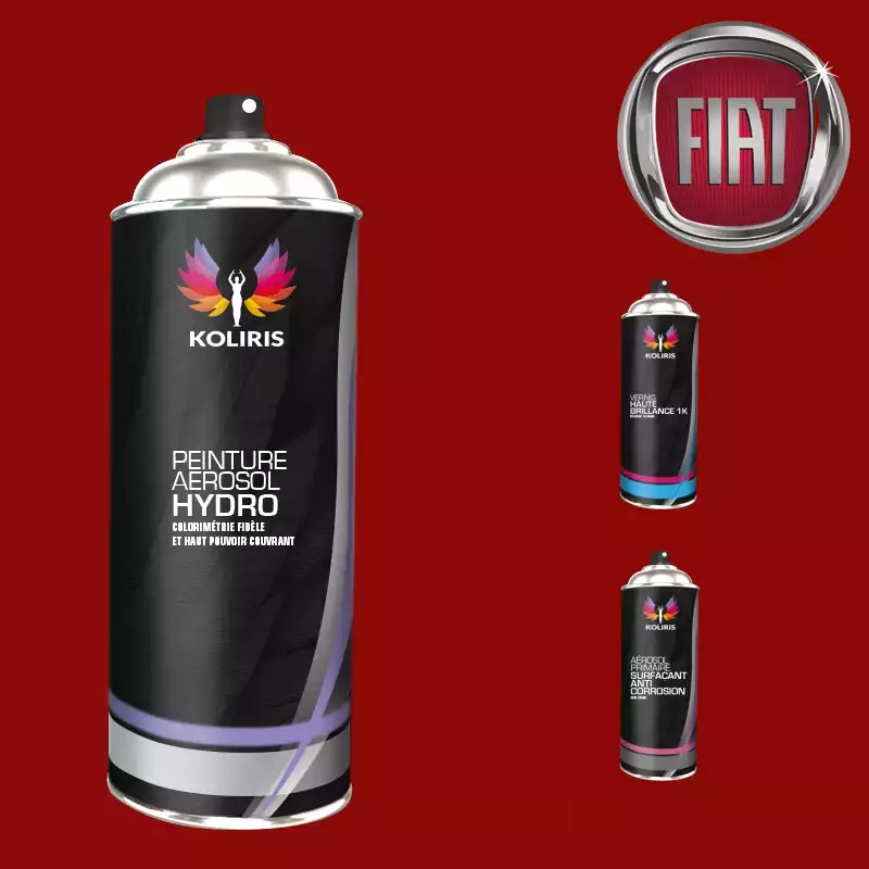 Pack 3 aérosols peinture voiture hydro Fiat 400ml