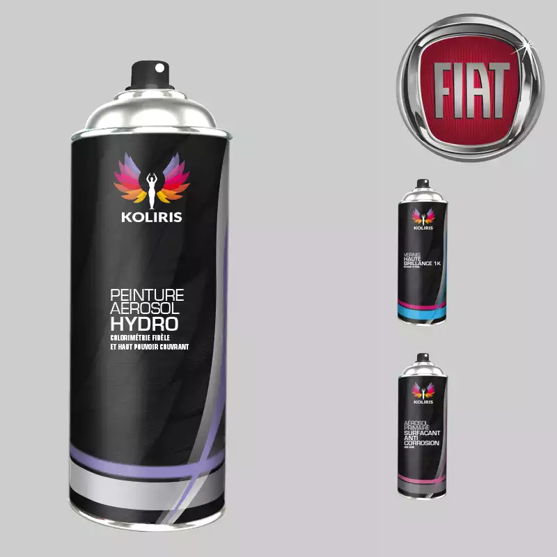 Pack 3 aérosols peinture voiture hydro Fiat 400ml