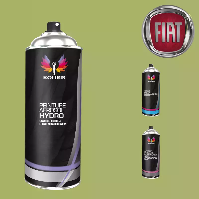 Pack 3 aérosols peinture voiture hydro Fiat 400ml