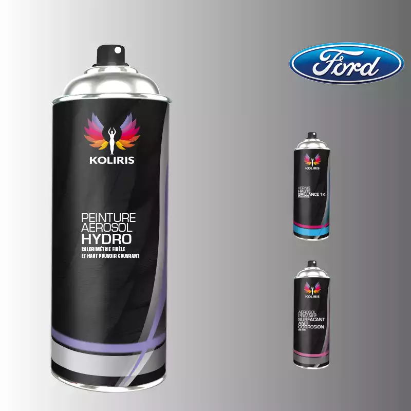 Pack 3 aérosols peinture voiture hydro Ford 400ml