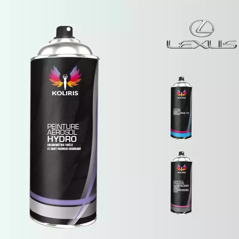 Pack 3 aérosols peinture voiture hydro Lexus 400ml