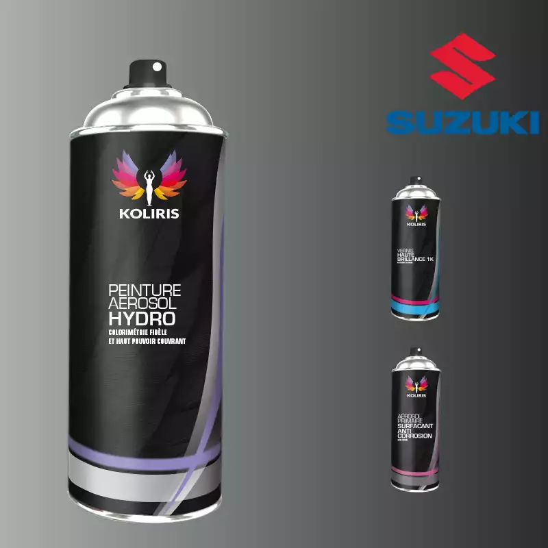 Pack 3 aérosols peinture voiture hydro Suzuki 400ml