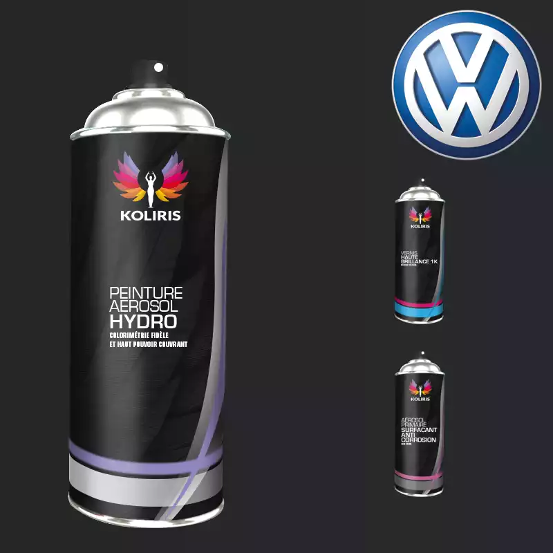 Pack 3 aérosols peinture voiture hydro Volkswagen 400ml 