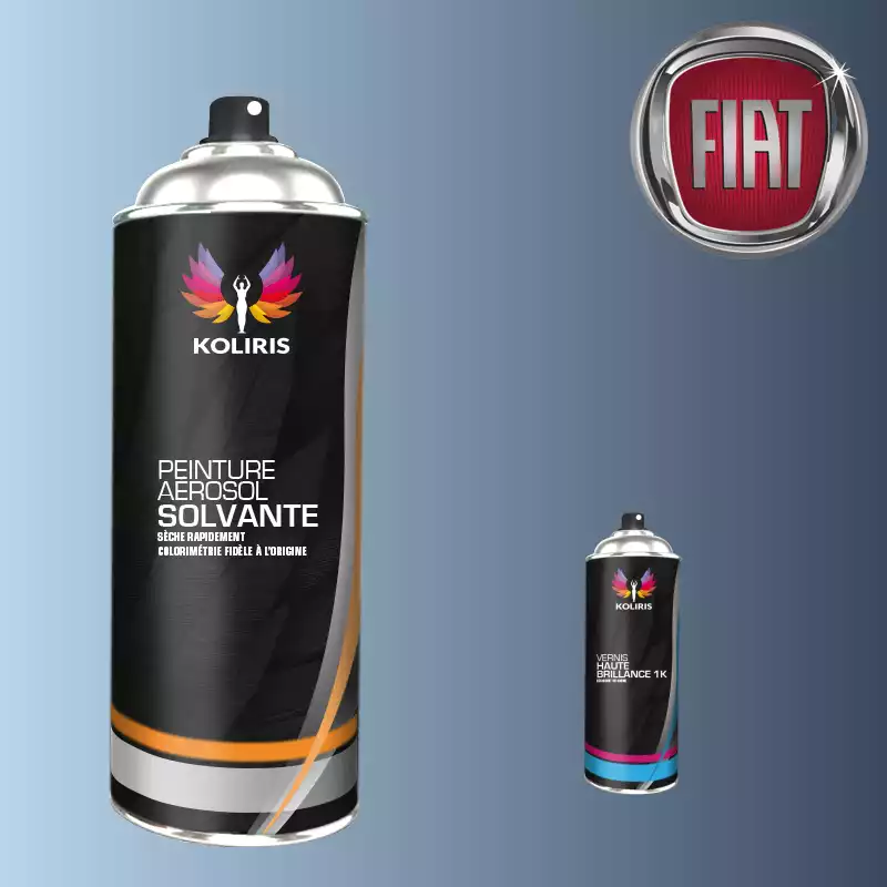 Pack 2 aérosols peinture voiture solvant Fiat 400ml
