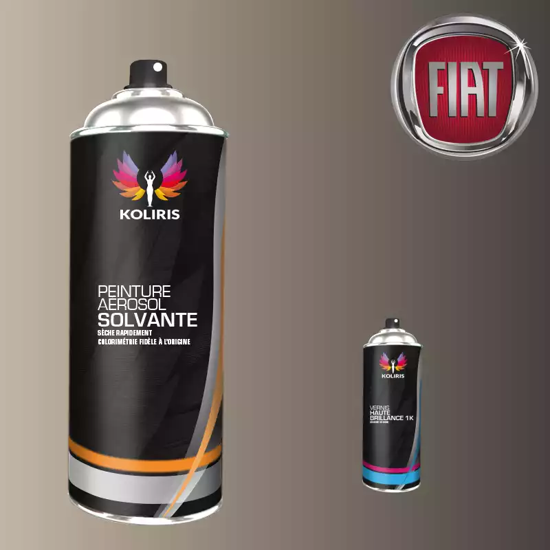 Pack 2 aérosols peinture voiture solvant Fiat 400ml