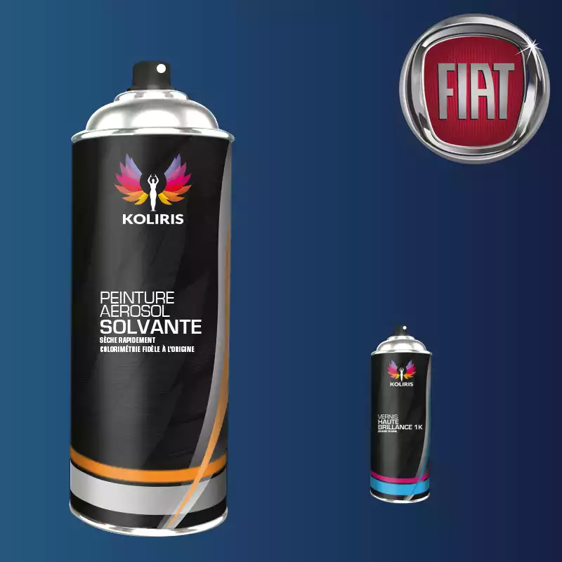 Pack 2 aérosols peinture voiture solvant Fiat 400ml