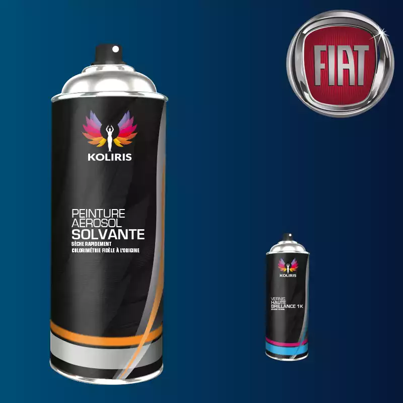 Pack 2 aérosols peinture voiture solvant Fiat 400ml