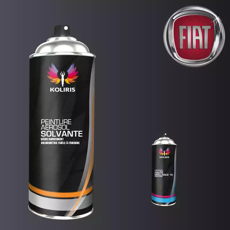 Pack 2 aérosols peinture voiture solvant Fiat 400ml