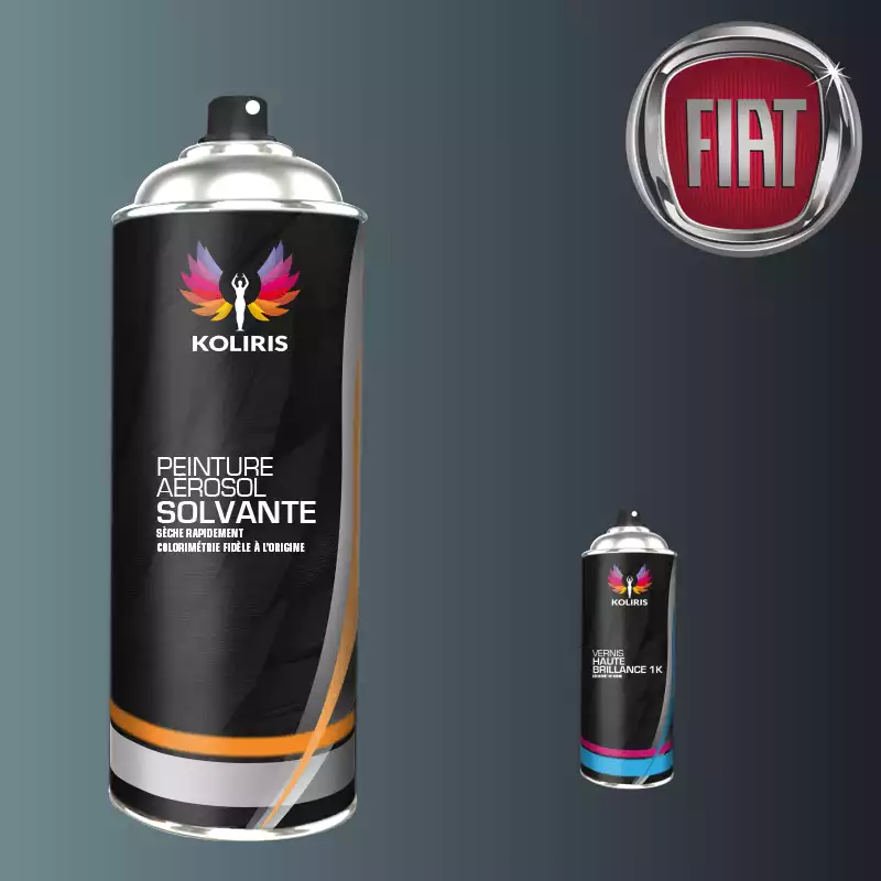 Pack 2 aérosols peinture voiture solvant Fiat 400ml