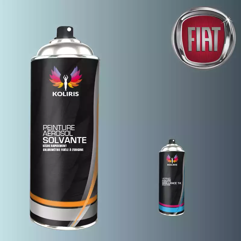 Pack 2 aérosols peinture voiture solvant Fiat 400ml