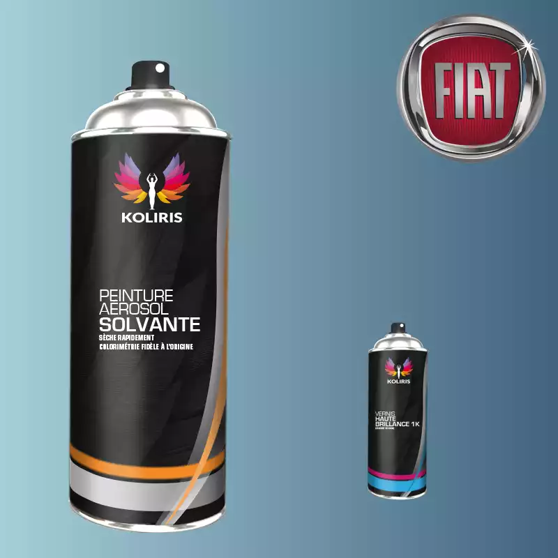 Pack 2 aérosols peinture voiture solvant Fiat 400ml