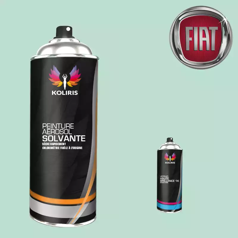 Pack 2 aérosols peinture voiture solvant Fiat 400ml