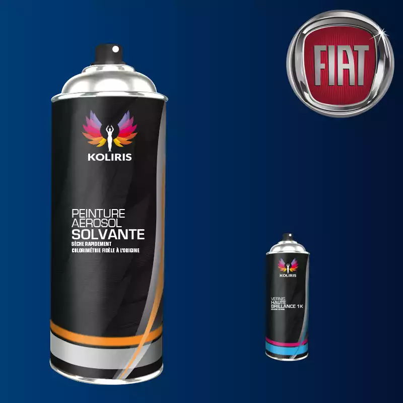Pack 2 aérosols peinture voiture solvant Fiat 400ml