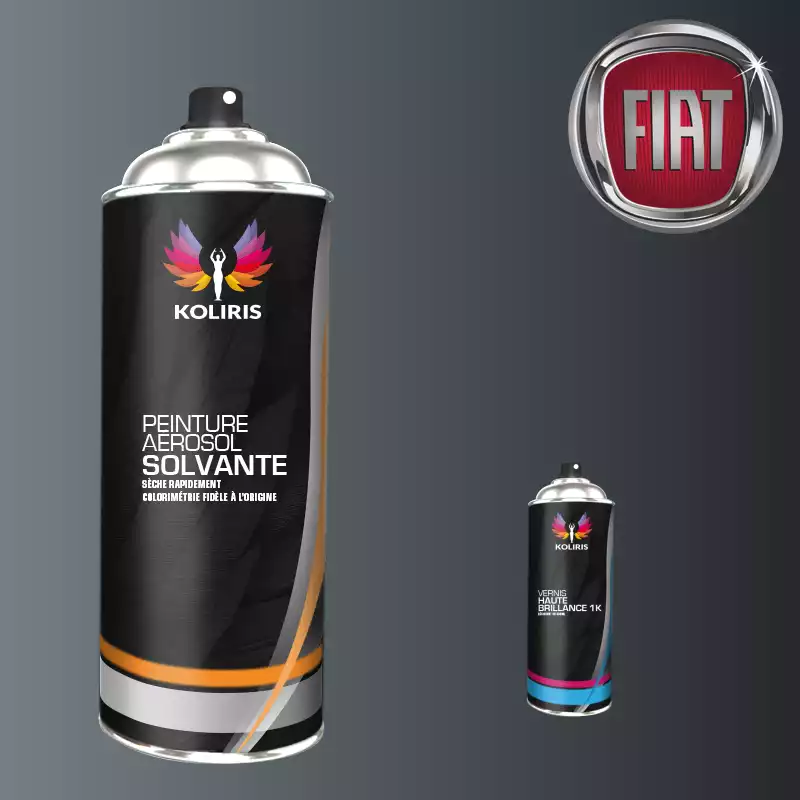 Pack 2 aérosols peinture voiture solvant Fiat 400ml