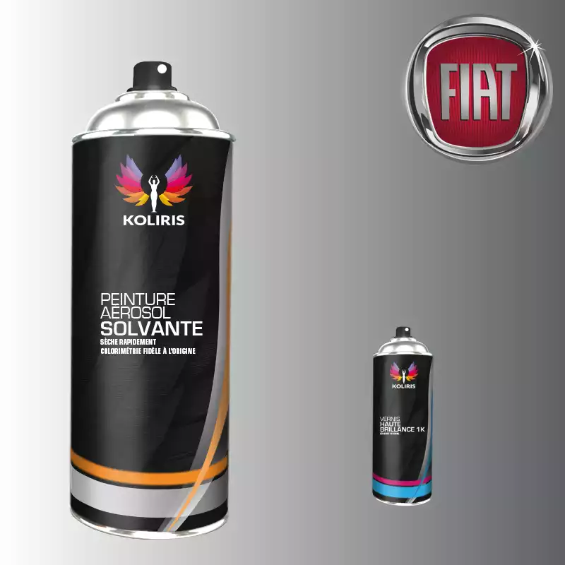 Pack 2 aérosols peinture voiture solvant Fiat 400ml