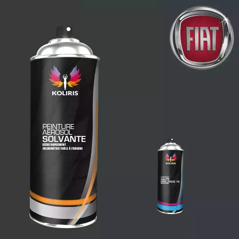 Pack 2 aérosols peinture voiture solvant Fiat 400ml