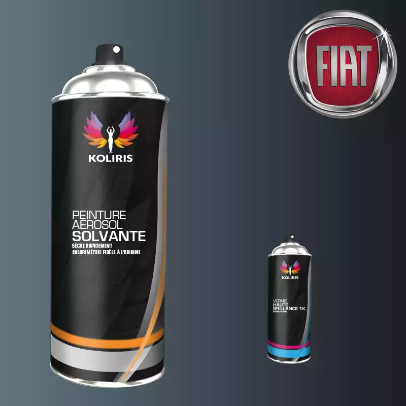 Pack 2 aérosols peinture voiture solvant Fiat 400ml