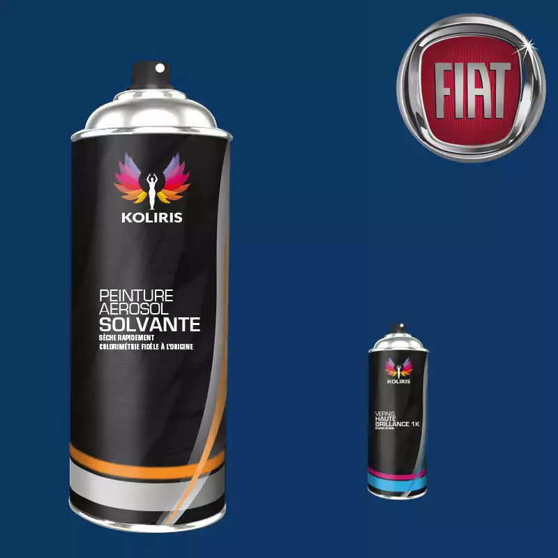 Pack 2 aérosols peinture voiture solvant Fiat 400ml