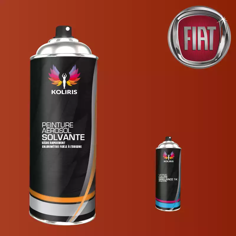 Pack 2 aérosols peinture voiture solvant Fiat 400ml