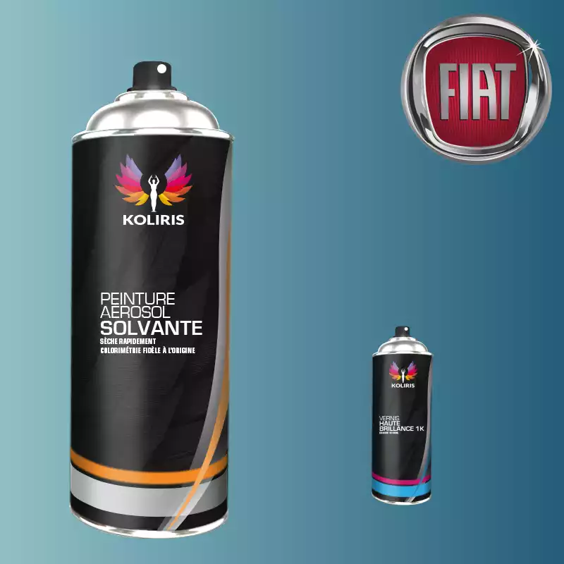 Pack 2 aérosols peinture voiture solvant Fiat 400ml