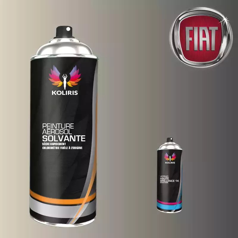 Pack 2 aérosols peinture voiture solvant Fiat 400ml