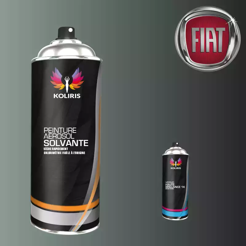 Pack 2 aérosols peinture voiture solvant Fiat 400ml