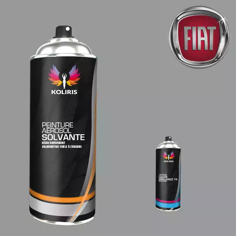 Pack 2 aérosols peinture voiture solvant Fiat 400ml