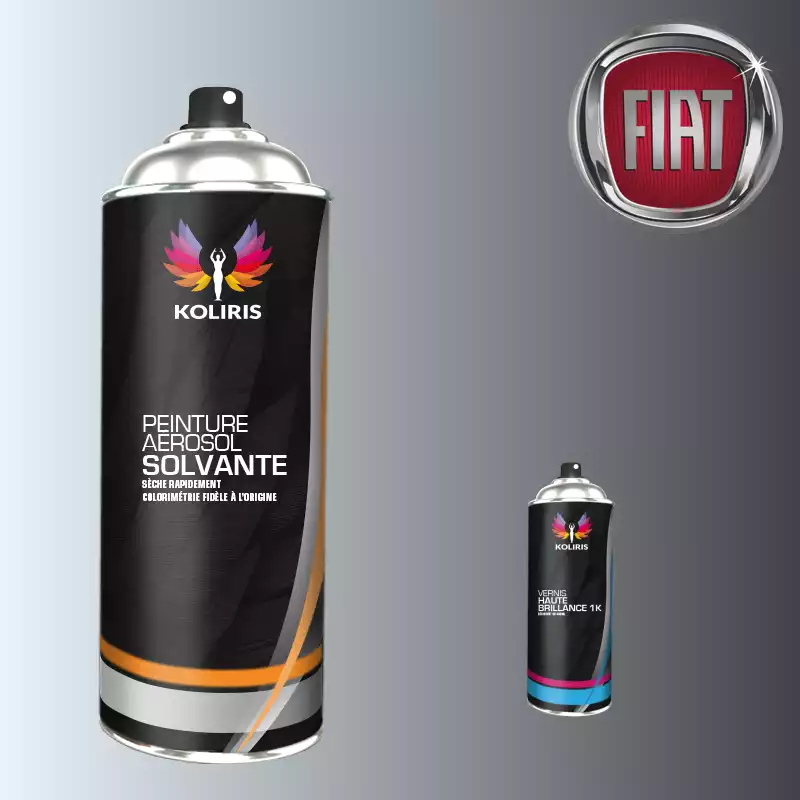 Pack 2 aérosols peinture voiture solvant Fiat 400ml