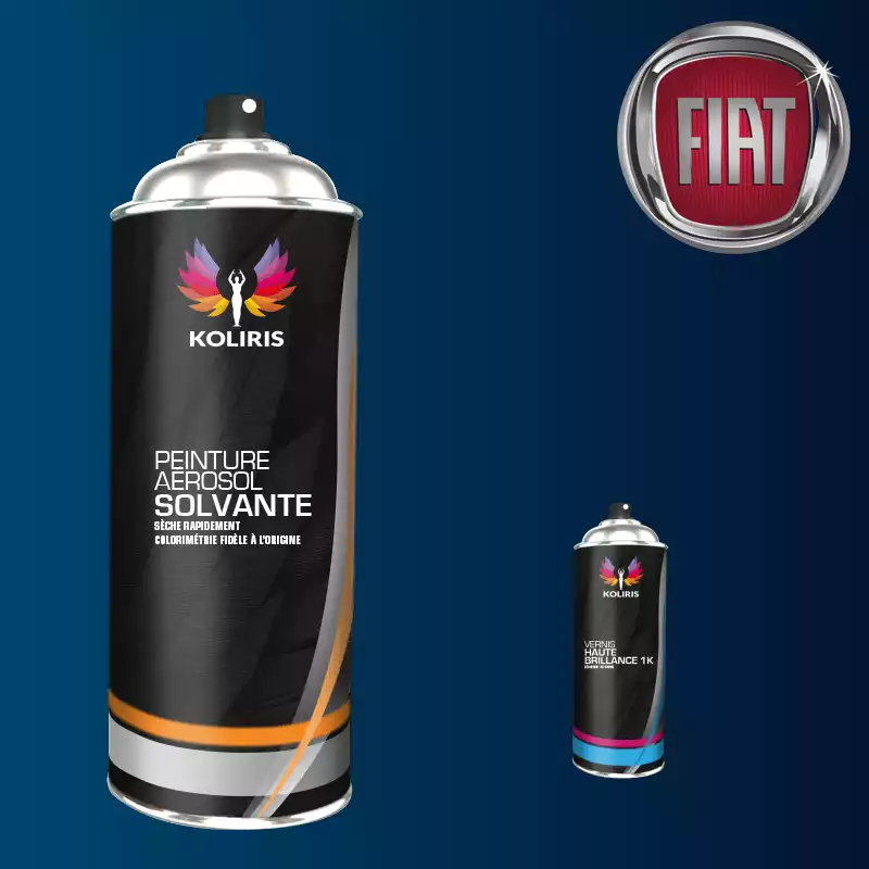 Pack 2 aérosols peinture voiture solvant Fiat 400ml