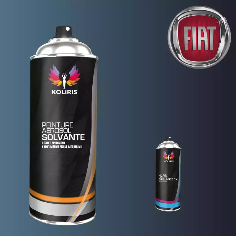 Pack 2 aérosols peinture voiture solvant Fiat 400ml