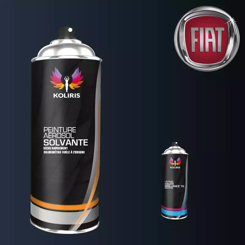 Pack 2 aérosols peinture voiture solvant Fiat 400ml
