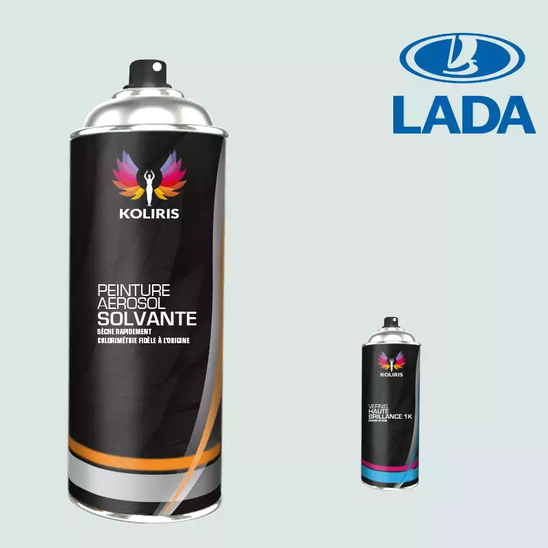 Pack 2 aérosols peinture voiture solvant Lada 400ml