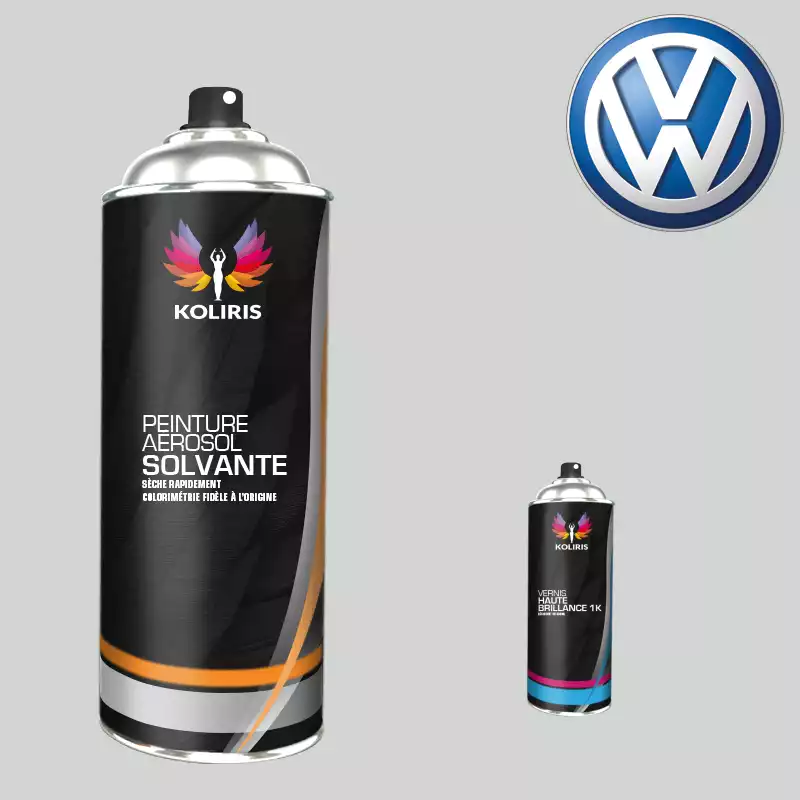 Pack 2 aérosols peinture voiture solvant Volkswagen 400ml