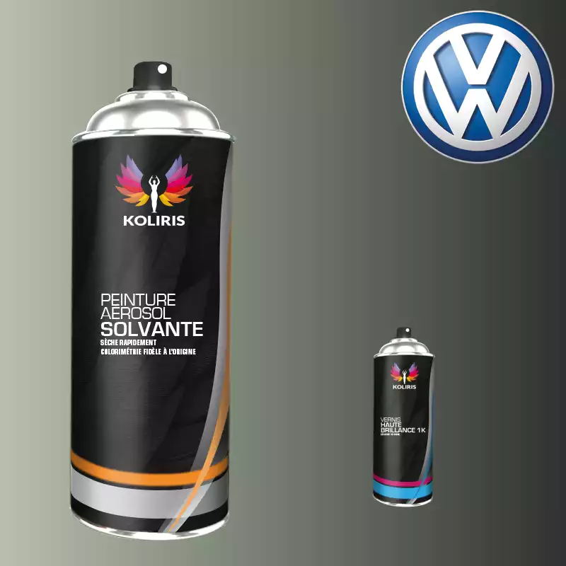 Pack 2 aérosols peinture voiture solvant Volkswagen 400ml 
