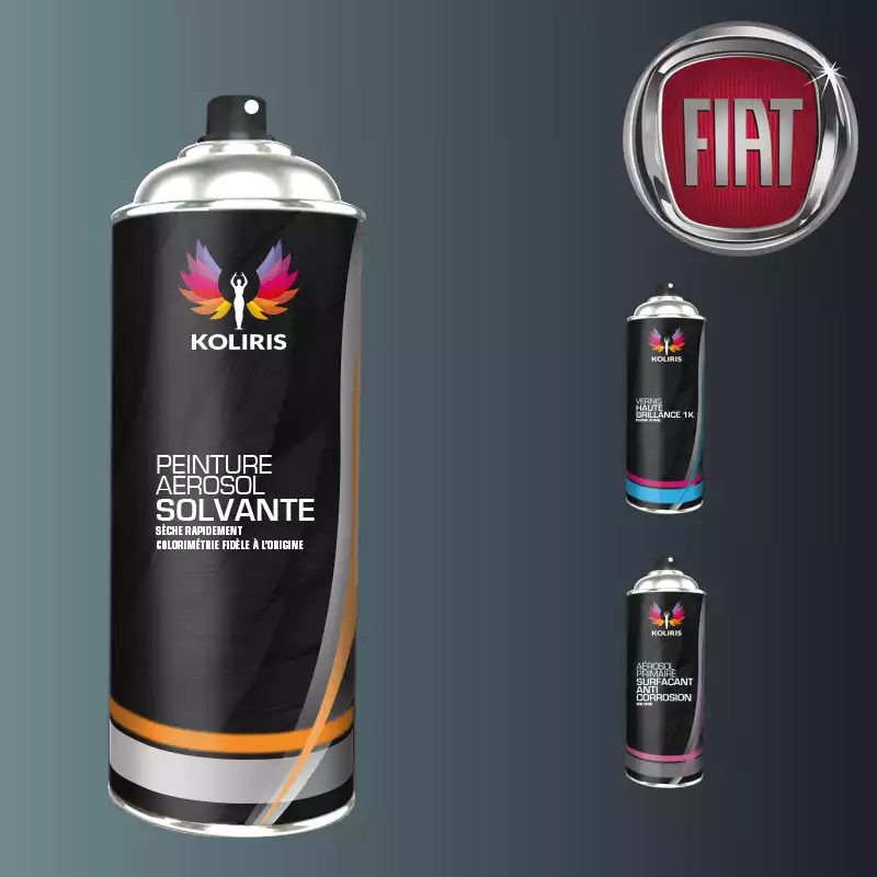 Pack 3 aérosols peinture voiture solvant Fiat 400ml