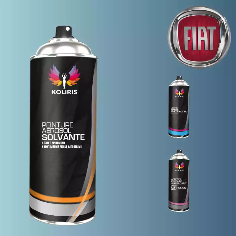 Pack 3 aérosols peinture voiture solvant Fiat 400ml