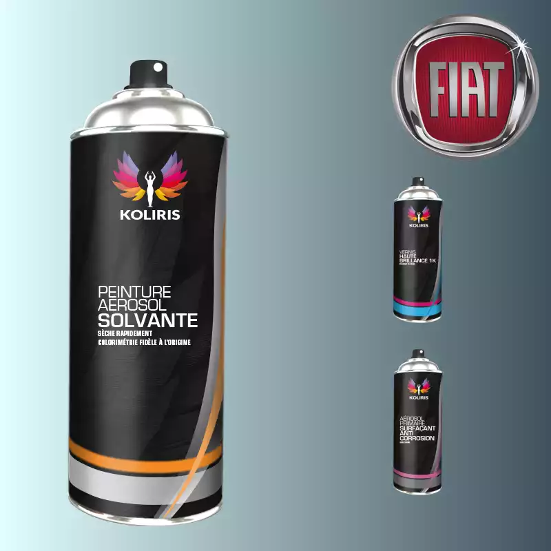 Pack 3 aérosols peinture voiture solvant Fiat 400ml
