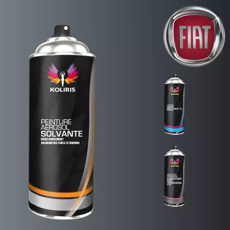 Pack 3 aérosols peinture voiture solvant Fiat 400ml